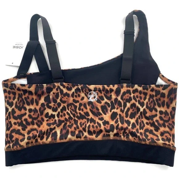 Josie Natori Active Solstice Asymmetrical Cropped Cami Top-M/ L - Picture 3 of 3